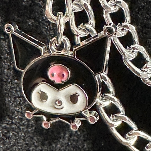 Hello Kitty & Friends x Forever 21 size M knit Kuromi chain cardigan - Picture 4 of 14